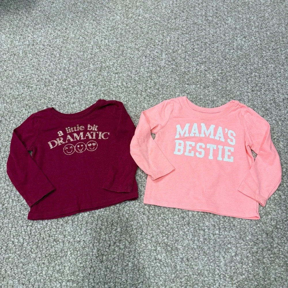 The Childrens Place Toddler Girls Long Sleeve Tops‎ Bundle Size 12-18 Months